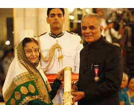 'Padma Bhushan' award to Prof. Dr. S.B. Mujumdar